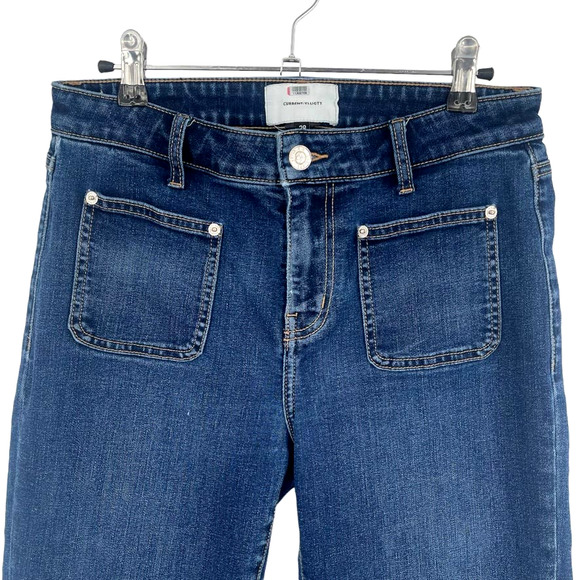 CURRENT/ELLIOTT Jeans Crop High Waisted - Size 28 - Picture 2 of 11